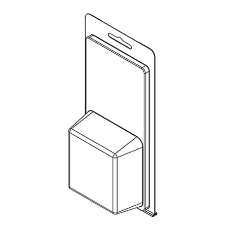 Visipak Thermoform-CLAMSHELL-#202-7.437-3.625-2.688-2.469-1.250-0.015-CLEAR, 500PK 202TF